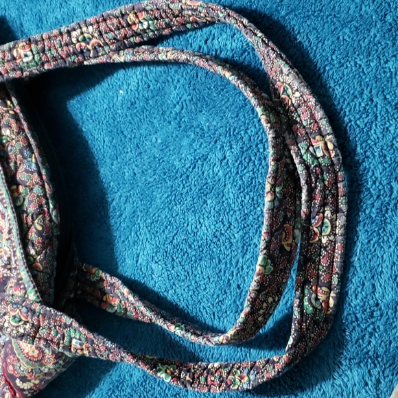 Vera Bradley Retired Collette Black Handbag / Purse (Fall 1995) - Picture 11 of 14